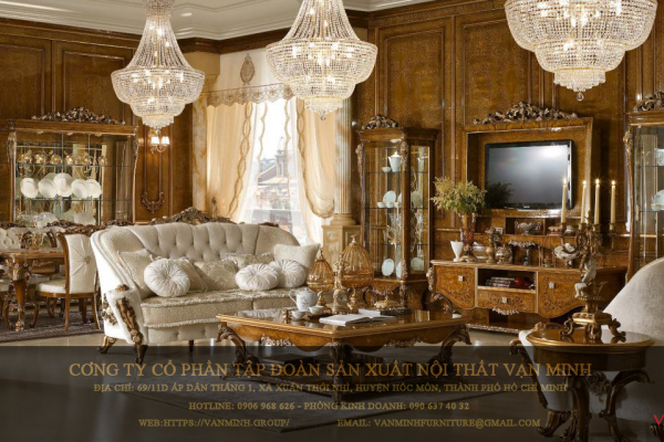 Phòng khách tân cổ điển 02