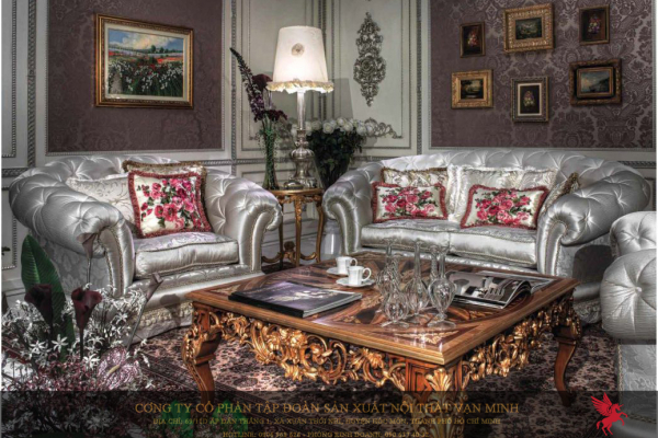 Phòng khách tân cổ điển 03