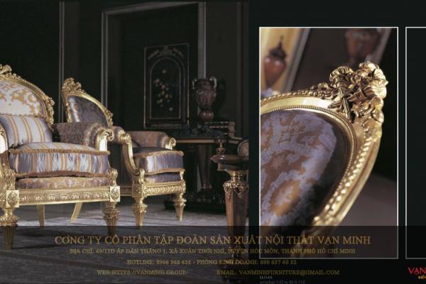 Phòng khách tân cổ điển 06