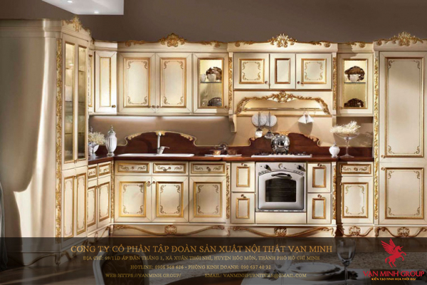 Tủ bếp tân cổ điển 01