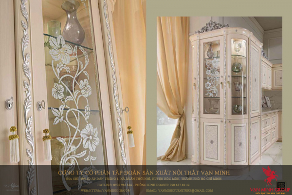 Tủ bếp tân cổ điển 02